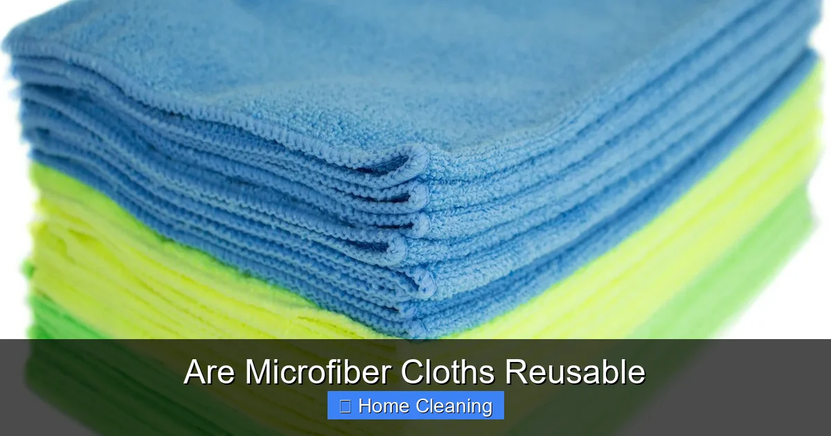 Are Microfiber Cloths Reusable