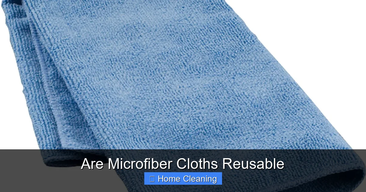 Are Microfiber Cloths Reusable