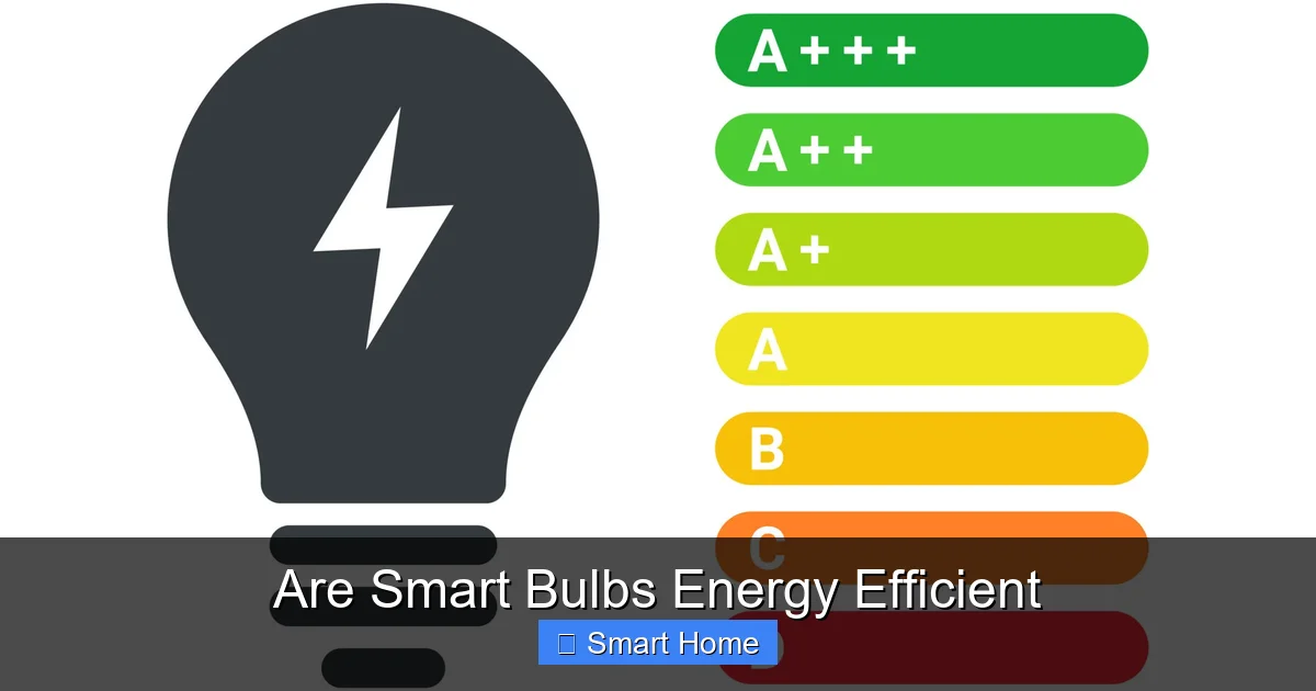 Are Smart Bulbs Energy Efficient