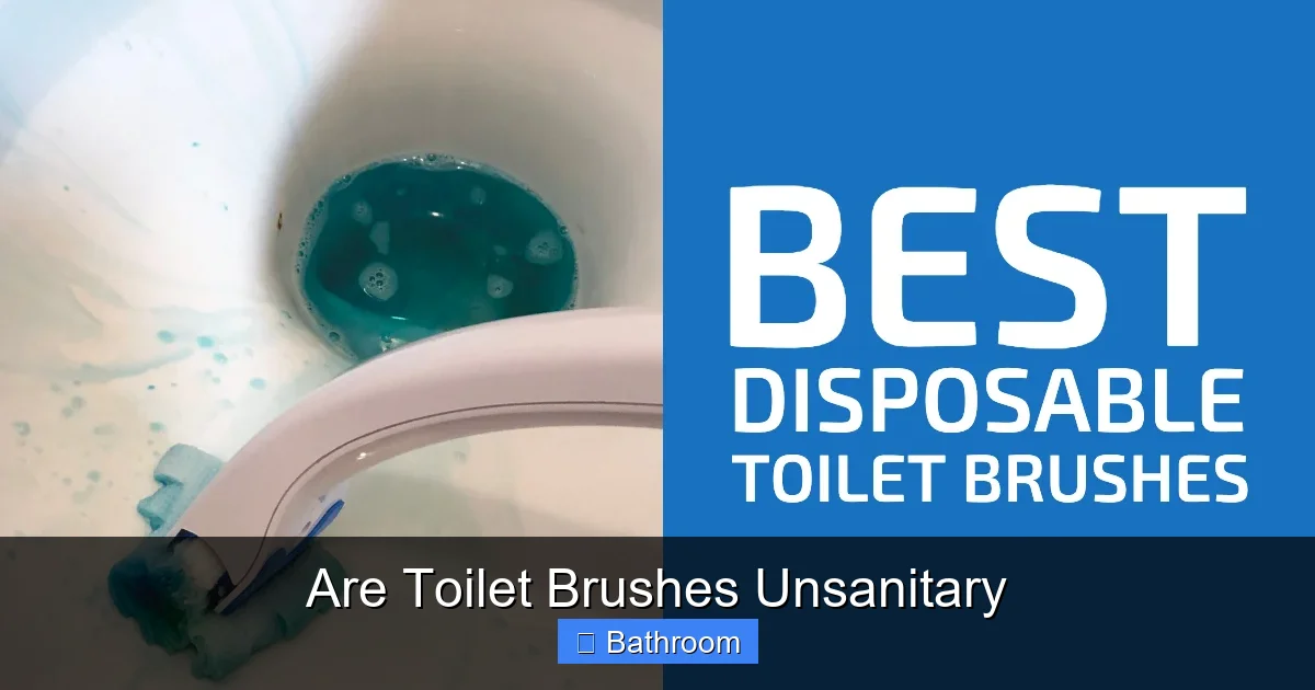 Are Toilet Brushes Unsanitary