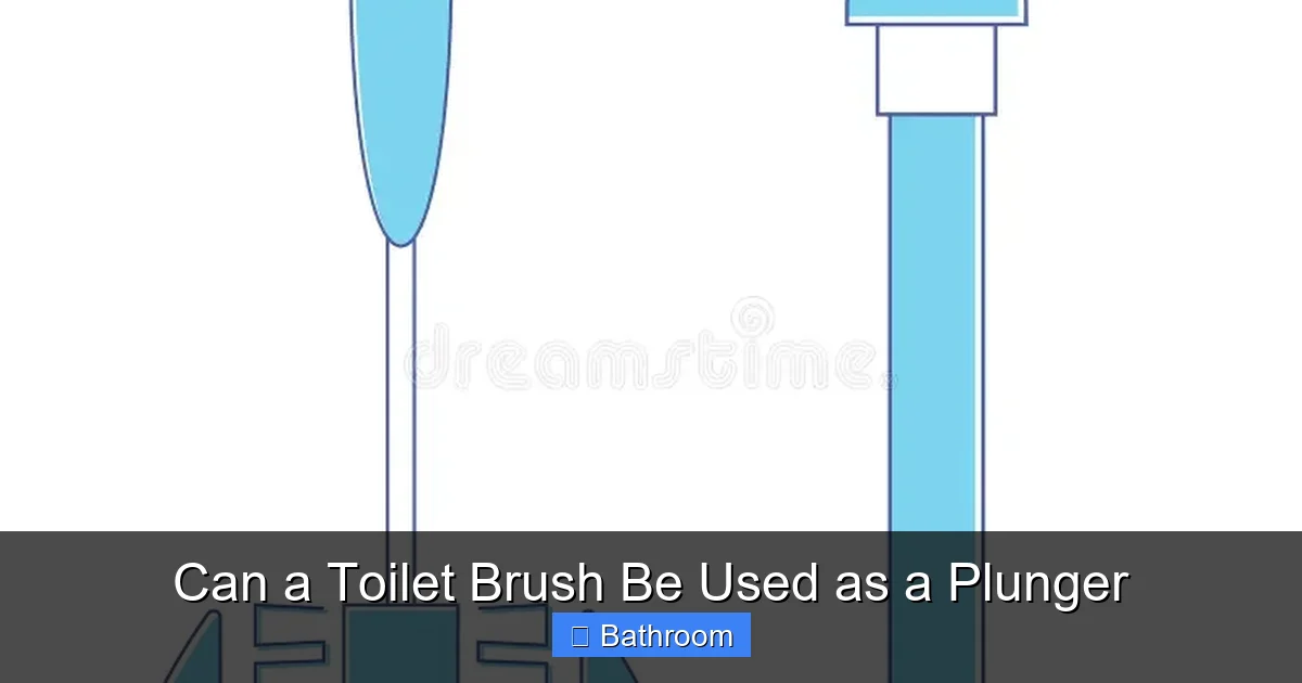 Can a Toilet Brush Be Used as a Plunger
