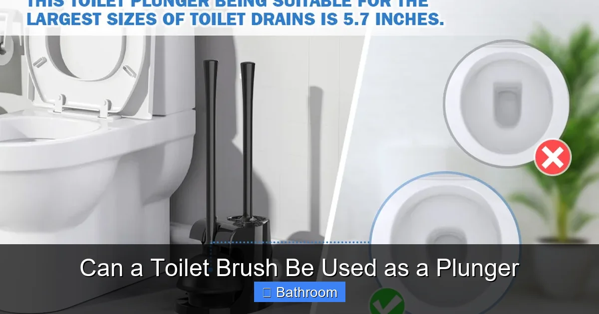 Can a Toilet Brush Be Used as a Plunger