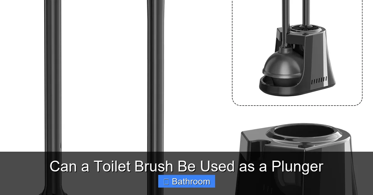 Can a Toilet Brush Be Used as a Plunger