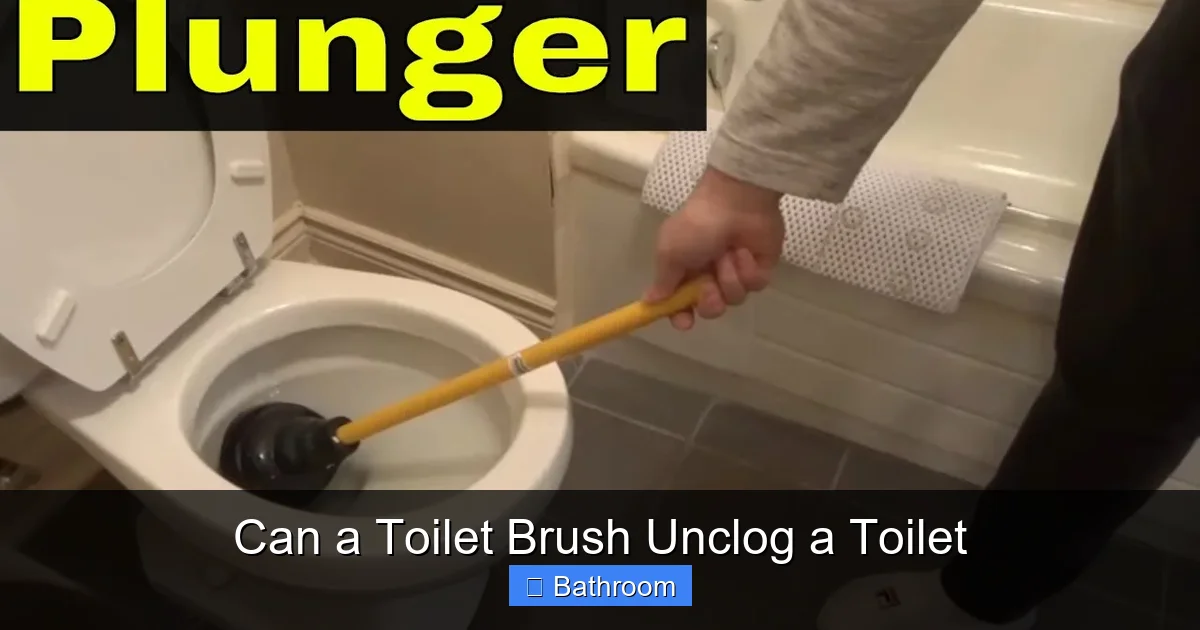 Can a Toilet Brush Unclog a Toilet