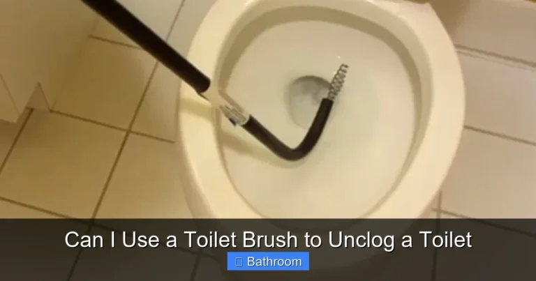 Can I Use a Toilet Brush to Unclog a Toilet