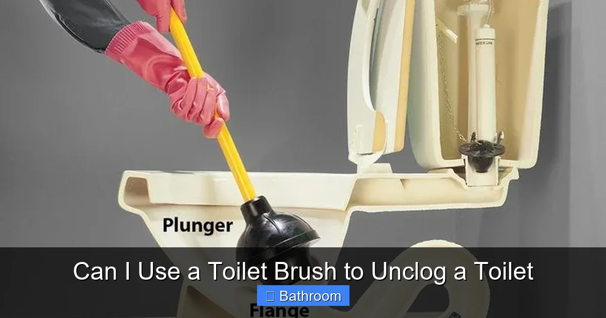 Can I Use a Toilet Brush to Unclog a Toilet