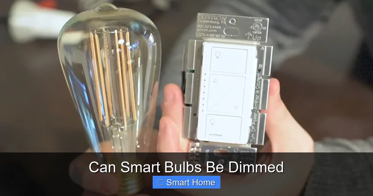 Can Smart Bulbs Be Dimmed
