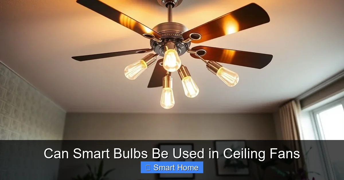 Can Smart Bulbs Be Used in Ceiling Fans
