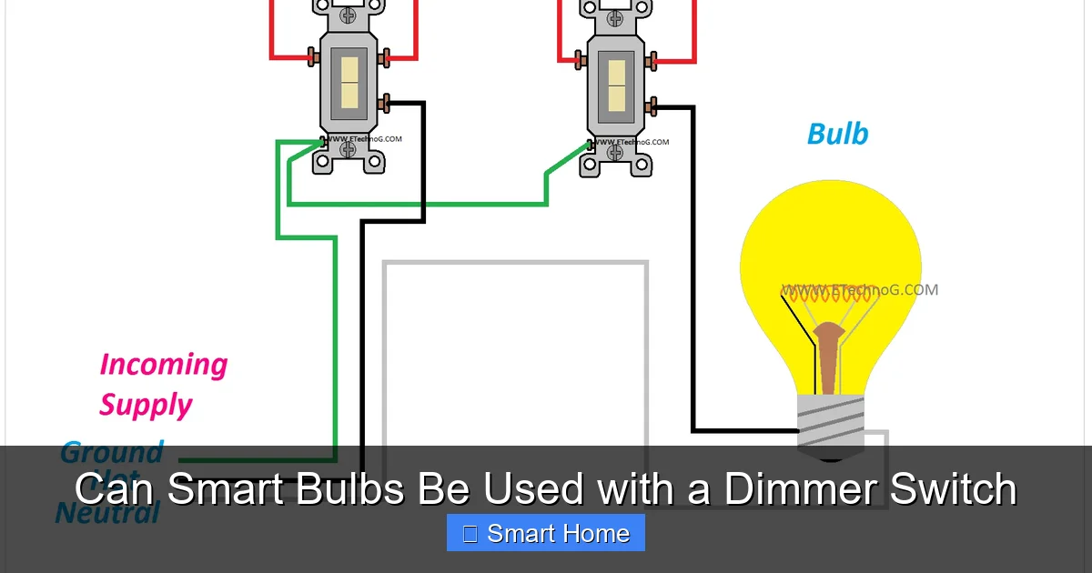 Can Smart Bulbs Be Used with a Dimmer Switch