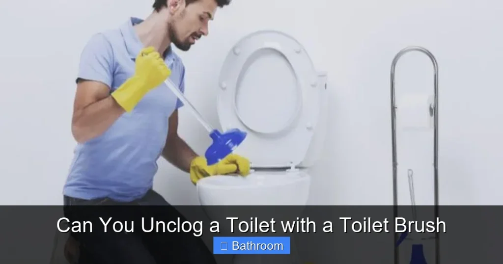 Can You Unclog a Toilet with a Toilet Brush