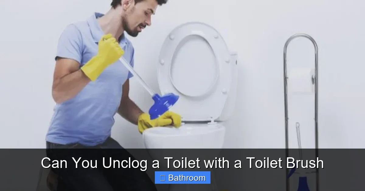 Can You Unclog a Toilet with a Toilet Brush