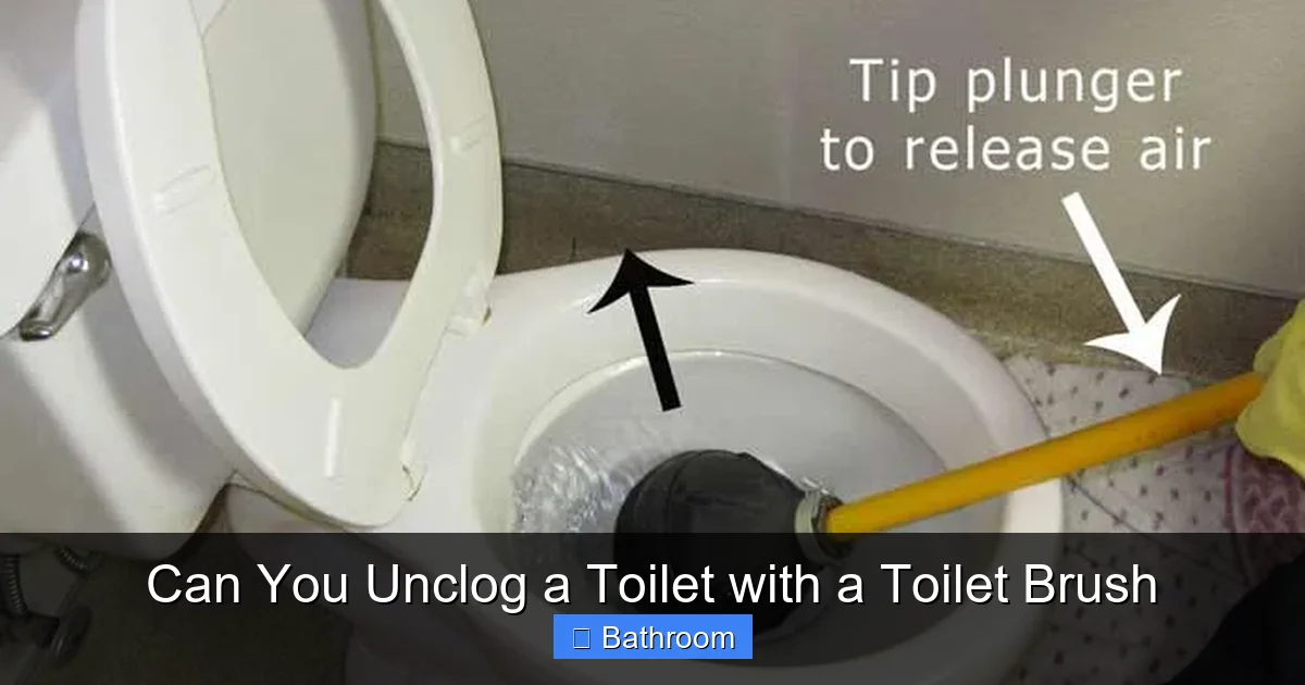Can You Unclog a Toilet with a Toilet Brush