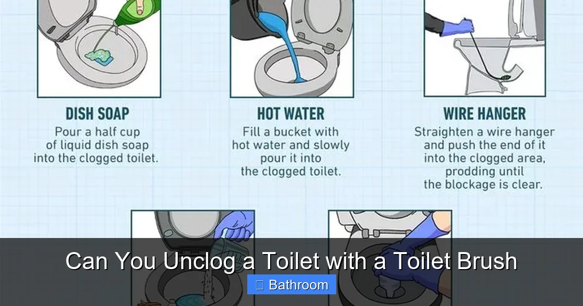 Can You Unclog a Toilet with a Toilet Brush