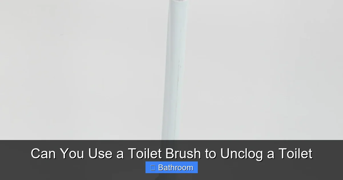 Can You Use a Toilet Brush to Unclog a Toilet
