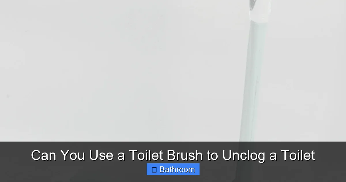 Can You Use a Toilet Brush to Unclog a Toilet