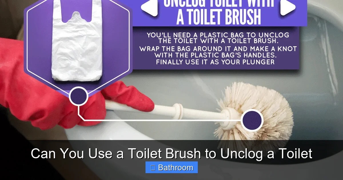 Can You Use a Toilet Brush to Unclog a Toilet