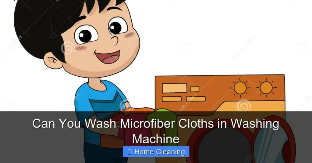 Can You Wash Microfiber Cloths in Washing Machine