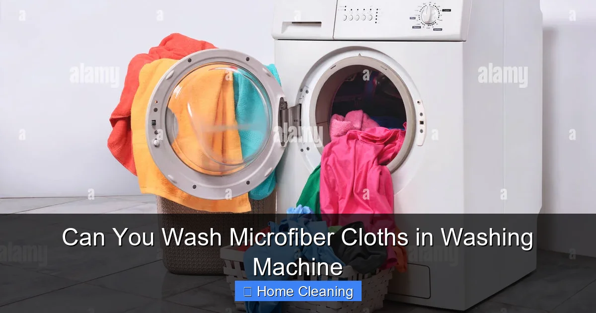 Can You Wash Microfiber Cloths in Washing Machine