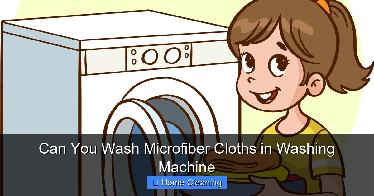 Can You Wash Microfiber Cloths in Washing Machine