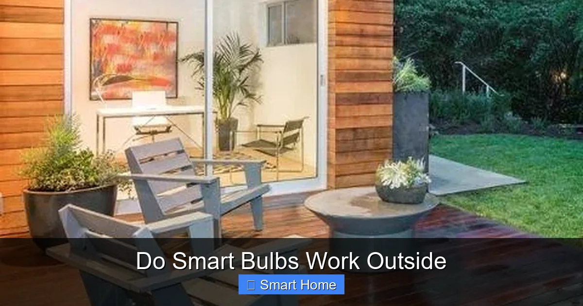 Do Smart Bulbs Work Outside