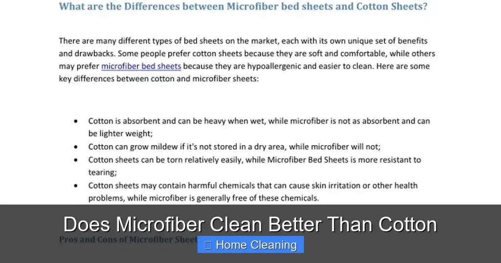 Does Microfiber Clean Better Than Cotton
