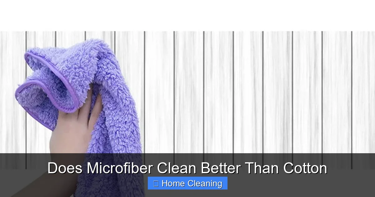 Does Microfiber Clean Better Than Cotton