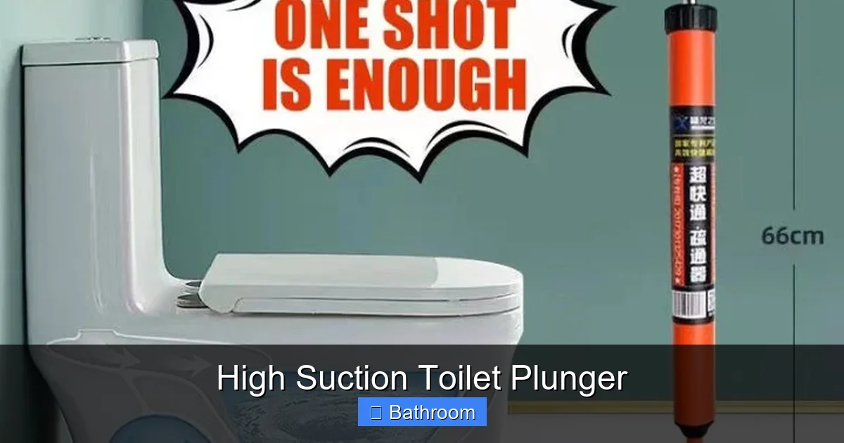 High Suction Toilet Plunger