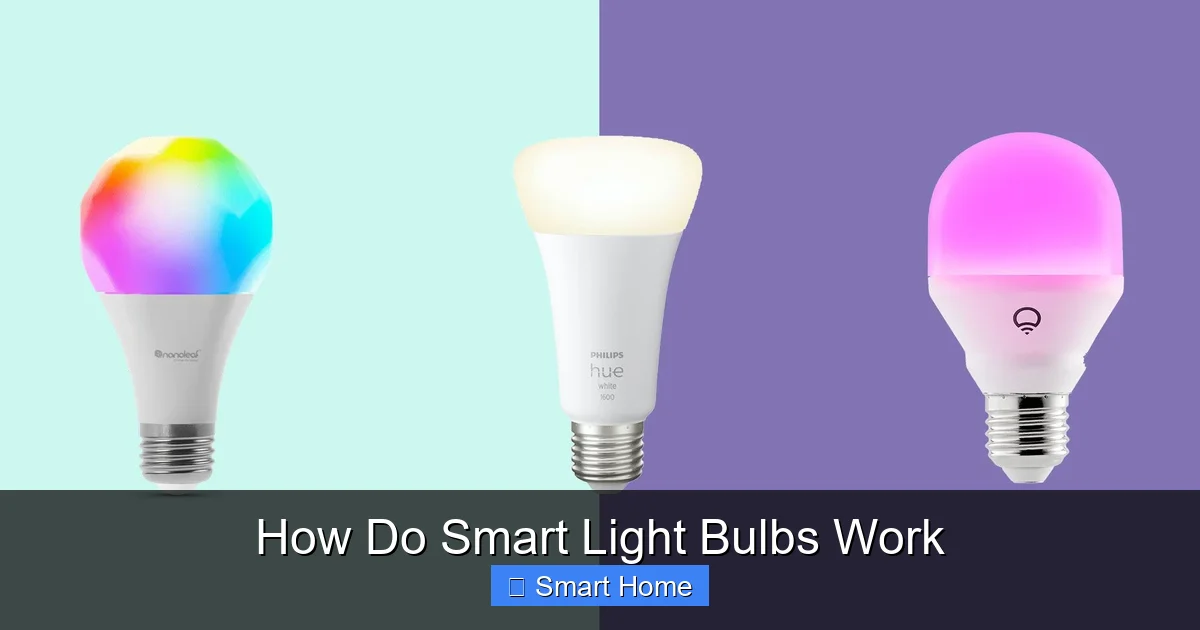 How Do Smart Light Bulbs Work