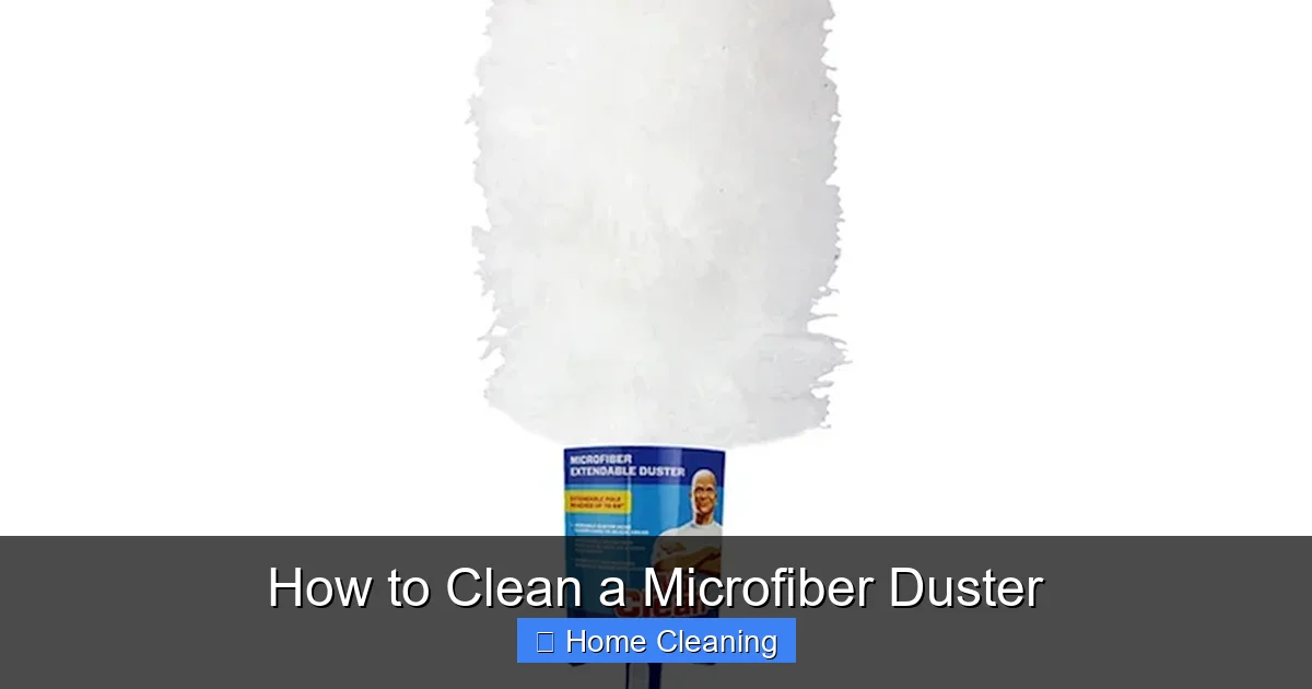 How to Clean a Microfiber Duster