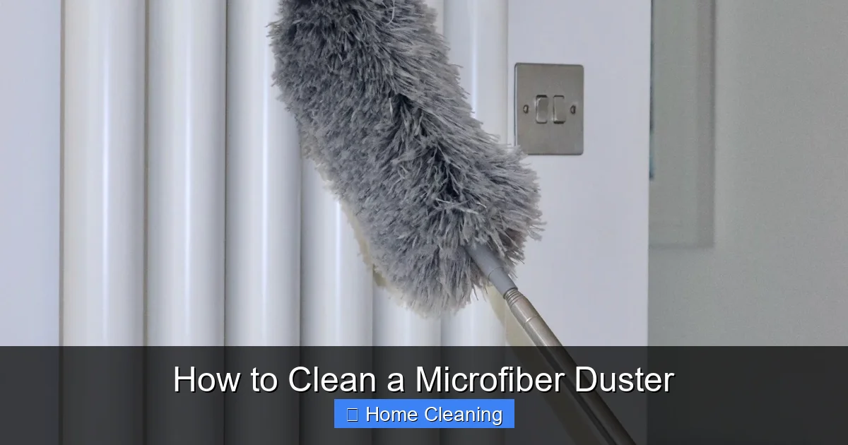How to Clean a Microfiber Duster