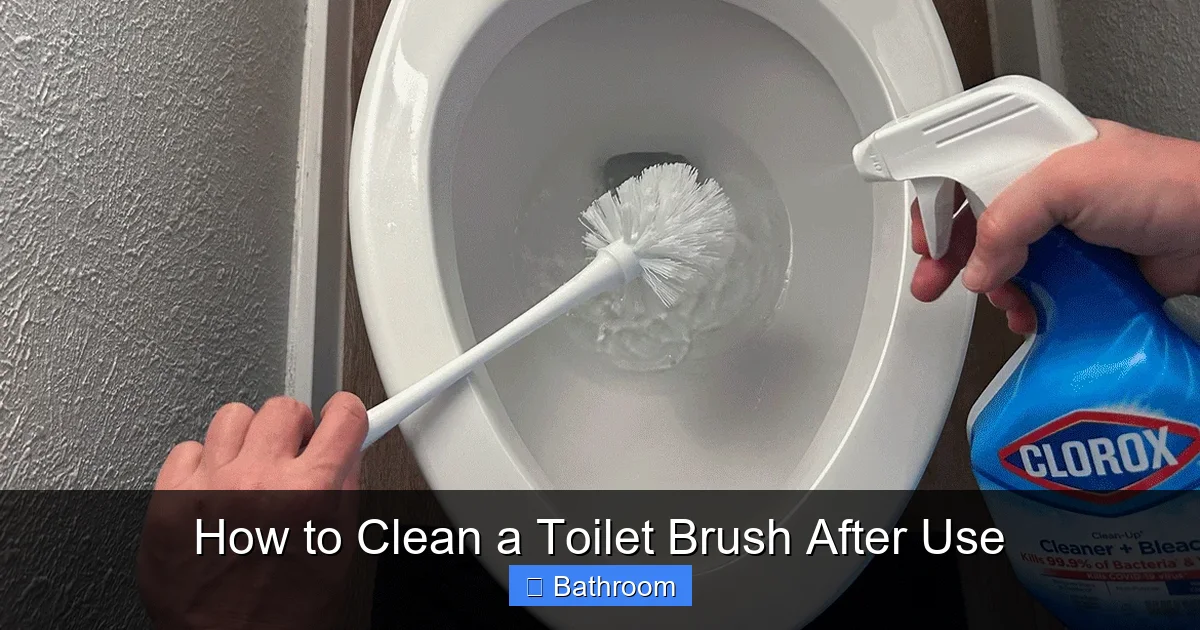 How to Clean a Toilet Brush After Use