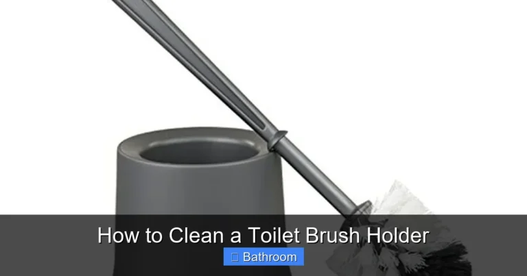 How to Clean a Toilet Brush Holder