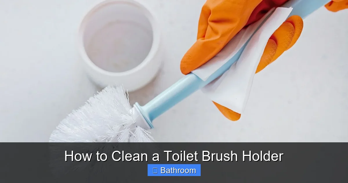 How to Clean a Toilet Brush Holder