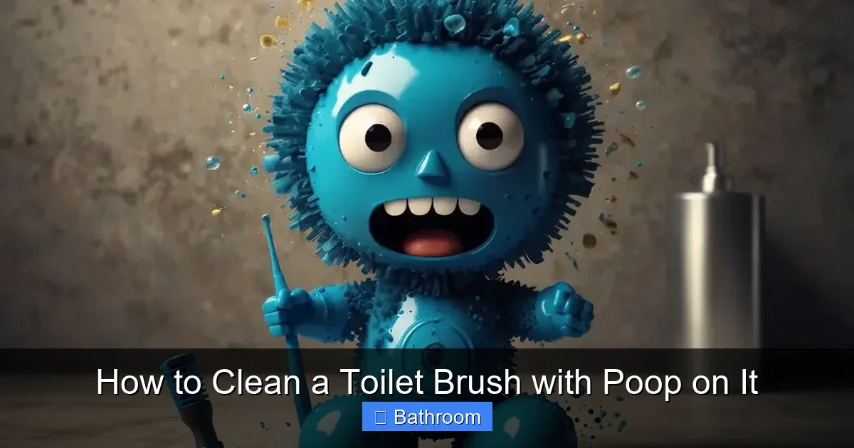 How to Clean a Toilet Brush with Poop on It