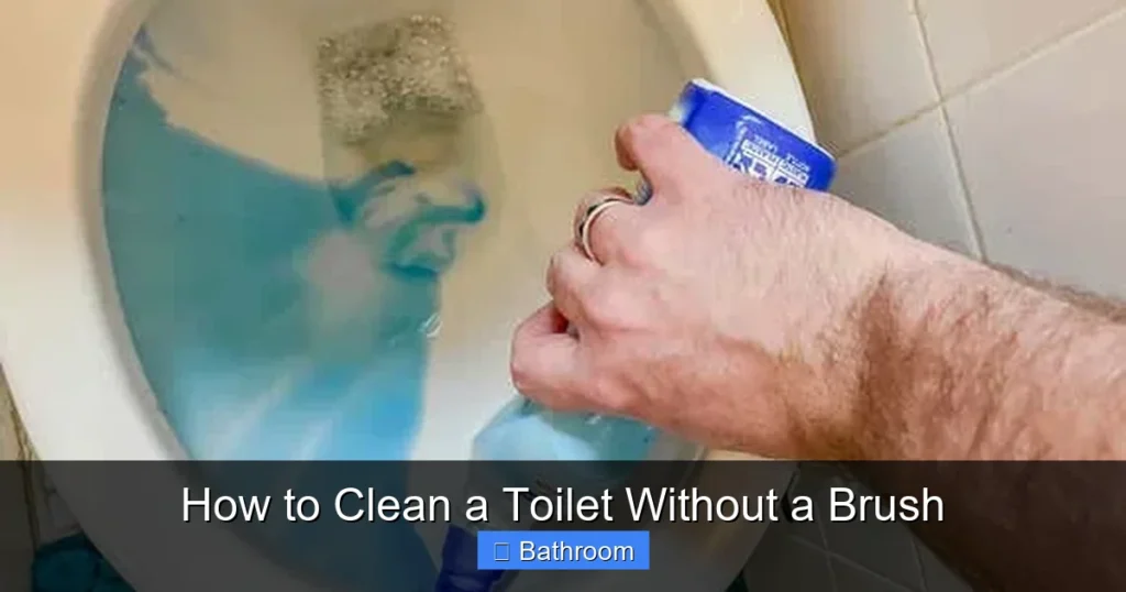 How to Clean a Toilet Without a Brush