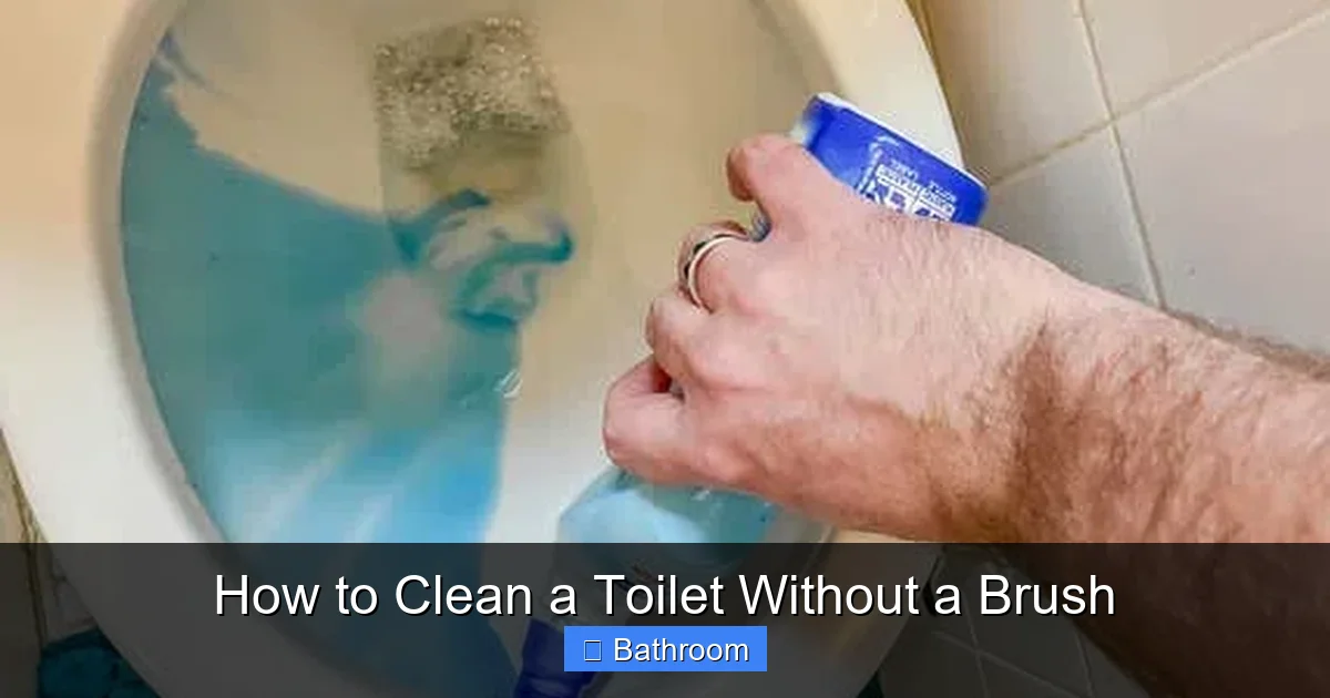 How to Clean a Toilet Without a Brush