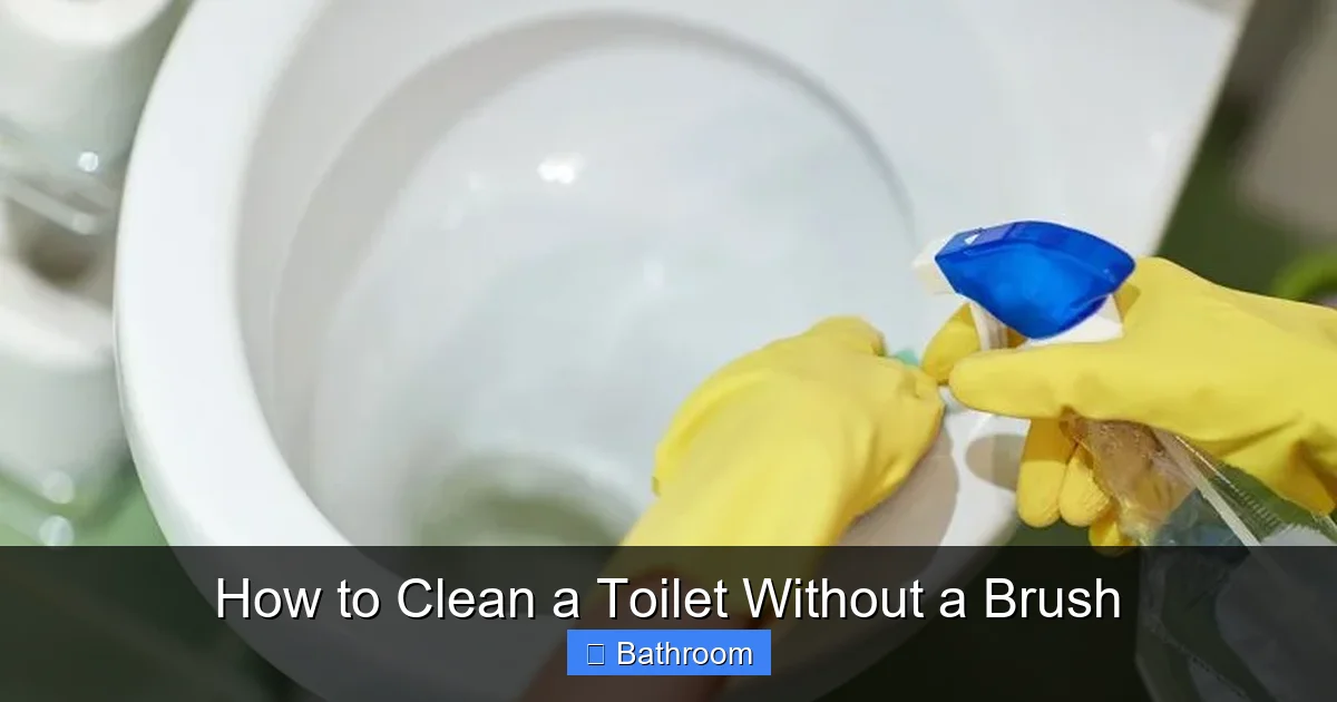 How to Clean a Toilet Without a Brush