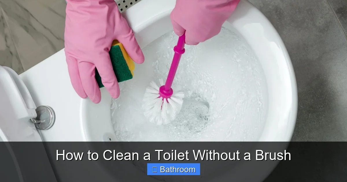 How to Clean a Toilet Without a Brush
