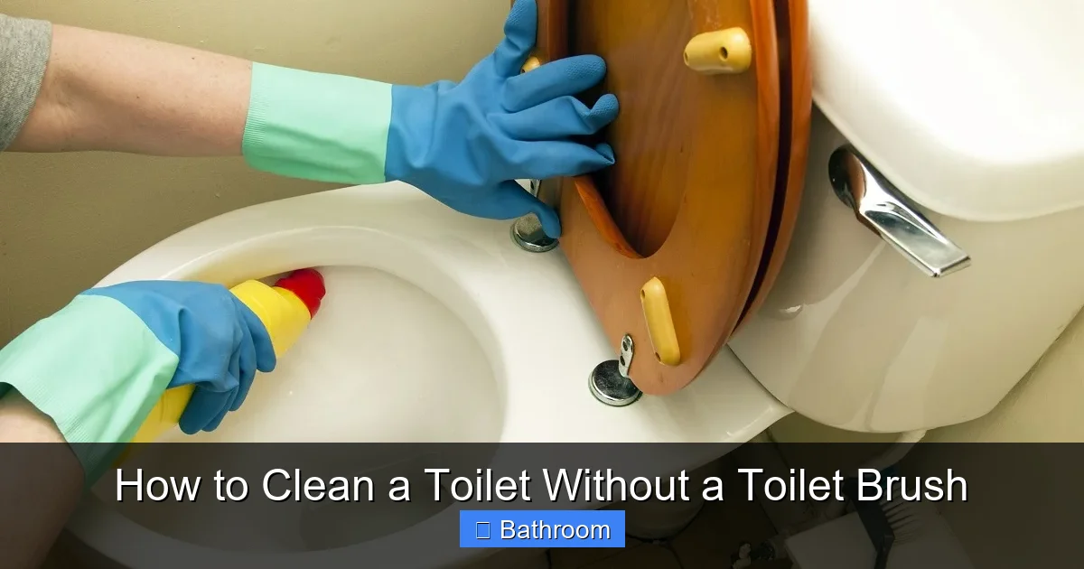 How to Clean a Toilet Without a Toilet Brush