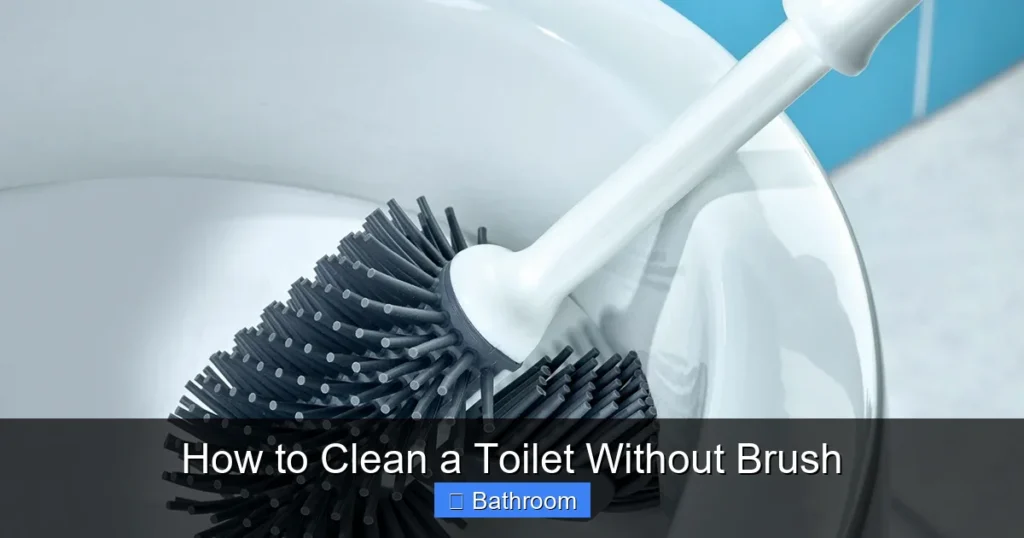 How to Clean a Toilet Without Brush