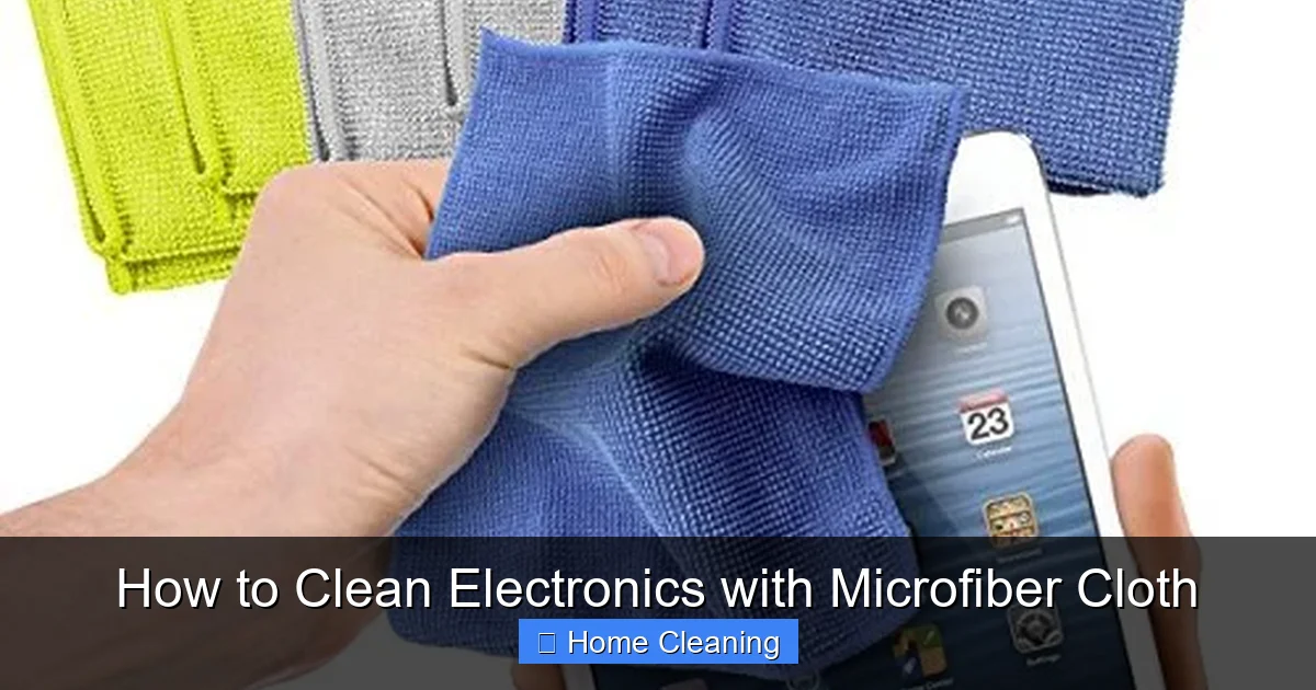 How to Clean Electronics with Microfiber Cloth