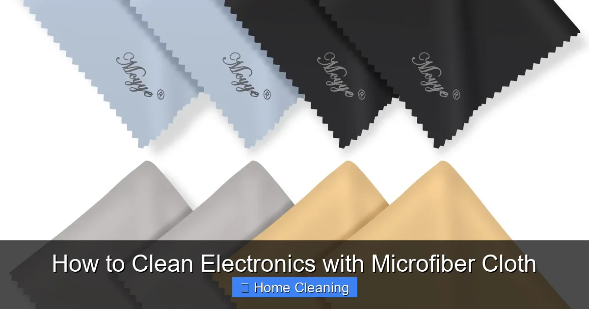 How to Clean Electronics with Microfiber Cloth