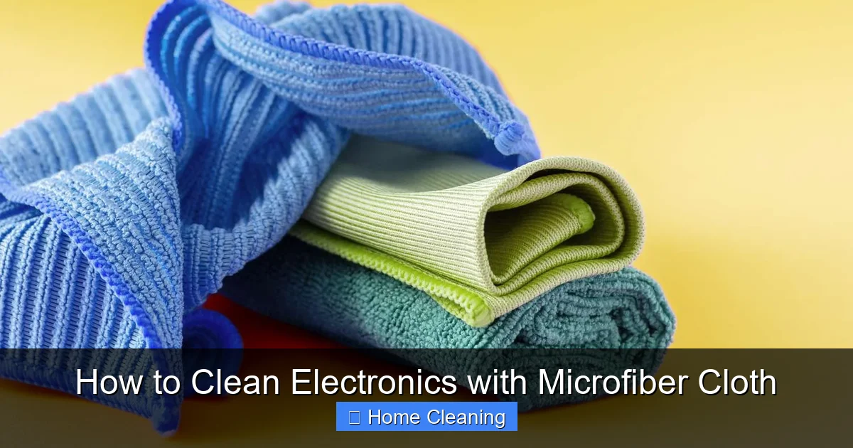 How to Clean Electronics with Microfiber Cloth