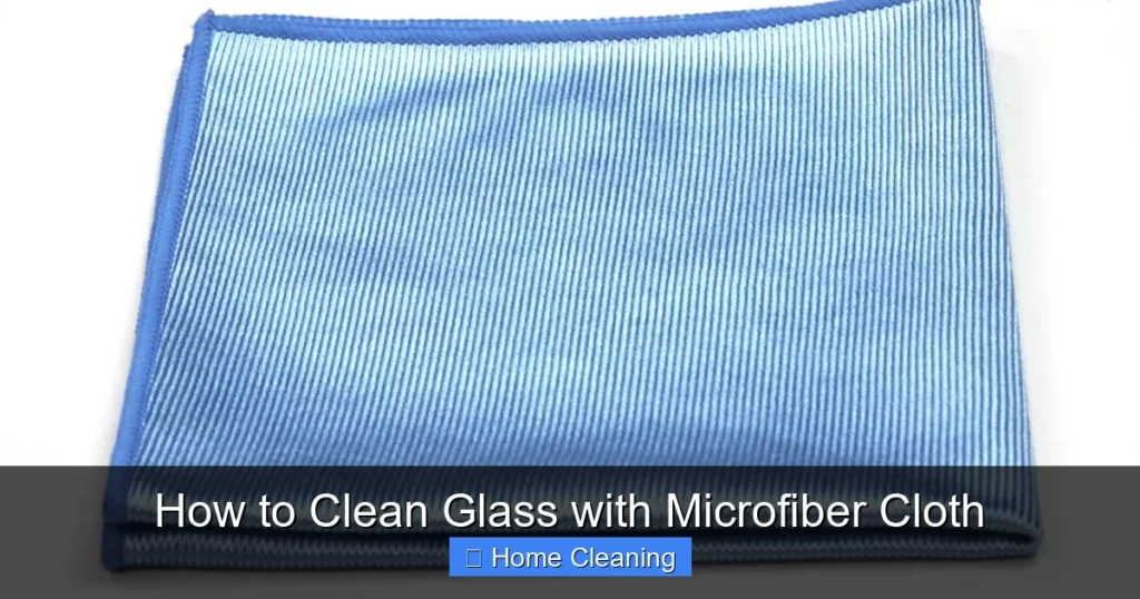 How to Clean Glass with Microfiber Cloth