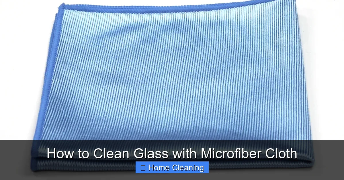 How to Clean Glass with Microfiber Cloth