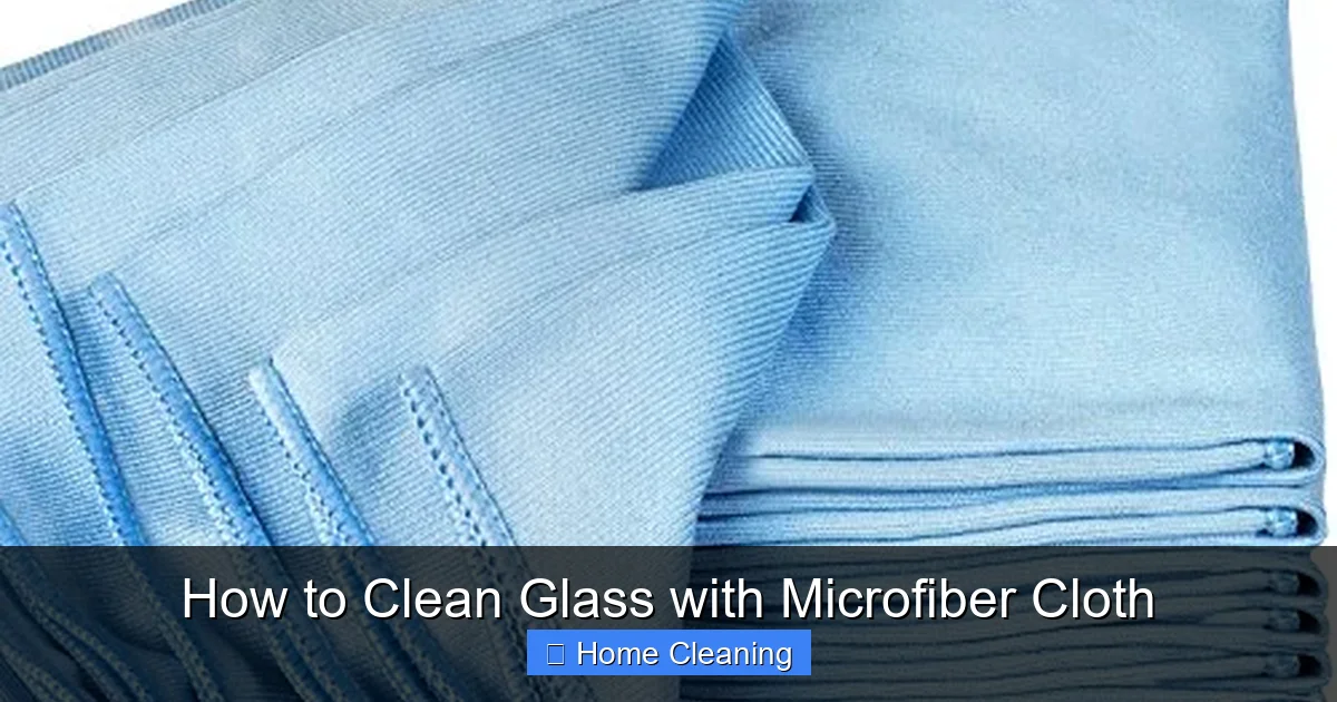 How to Clean Glass with Microfiber Cloth