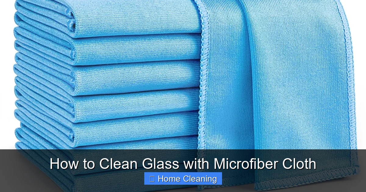 How to Clean Glass with Microfiber Cloth