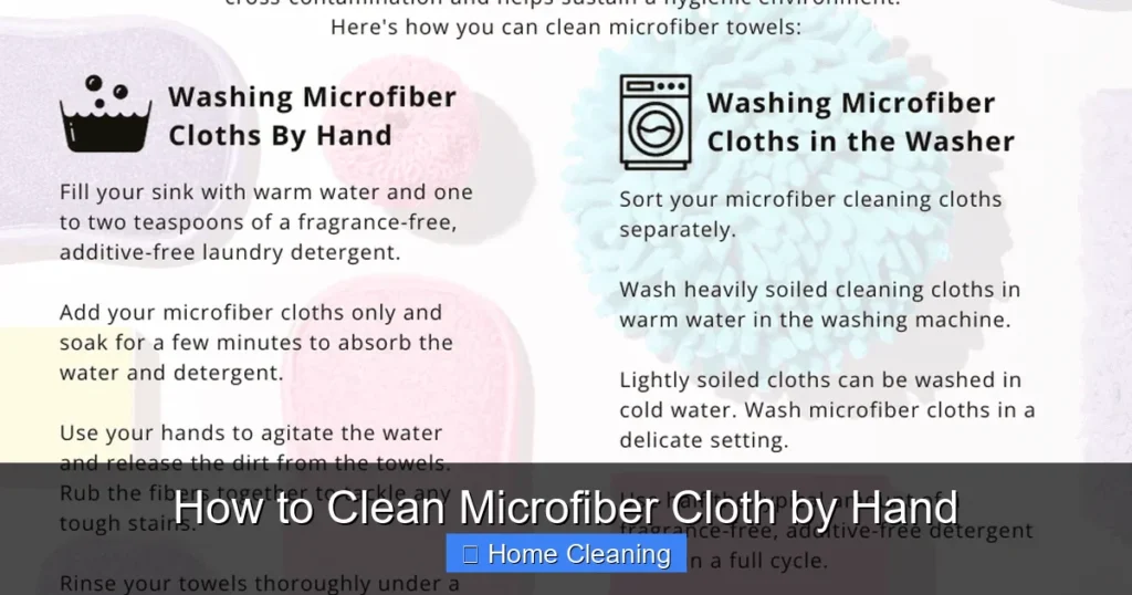 How to Clean Microfiber Cloth by Hand