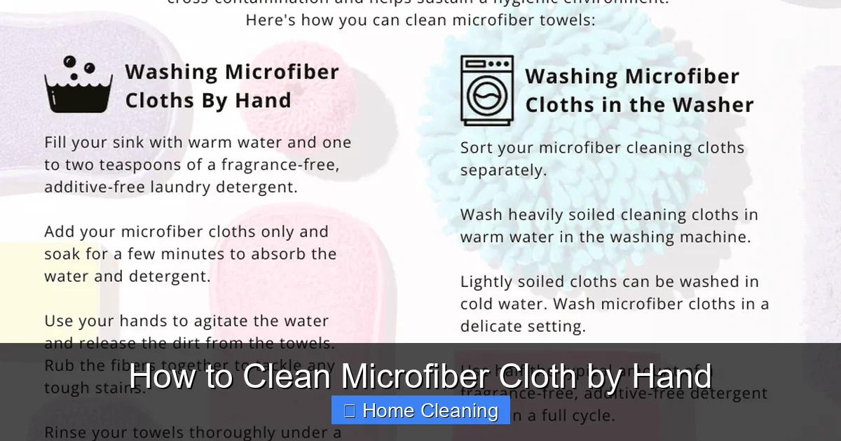 How to Clean Microfiber Cloth by Hand