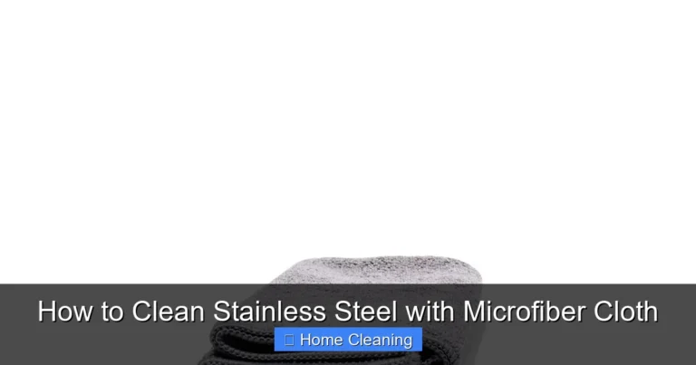 How to Clean Stainless Steel with Microfiber Cloth